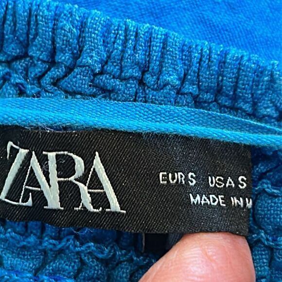 Zara Blue Backless Cut Out Sundress small - Picture 5 of 7